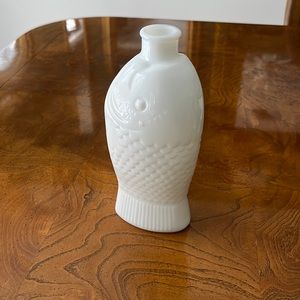 Dr Fisch’s Bitters Milk Glass Bottle